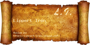 Lippert Irén névjegykártya